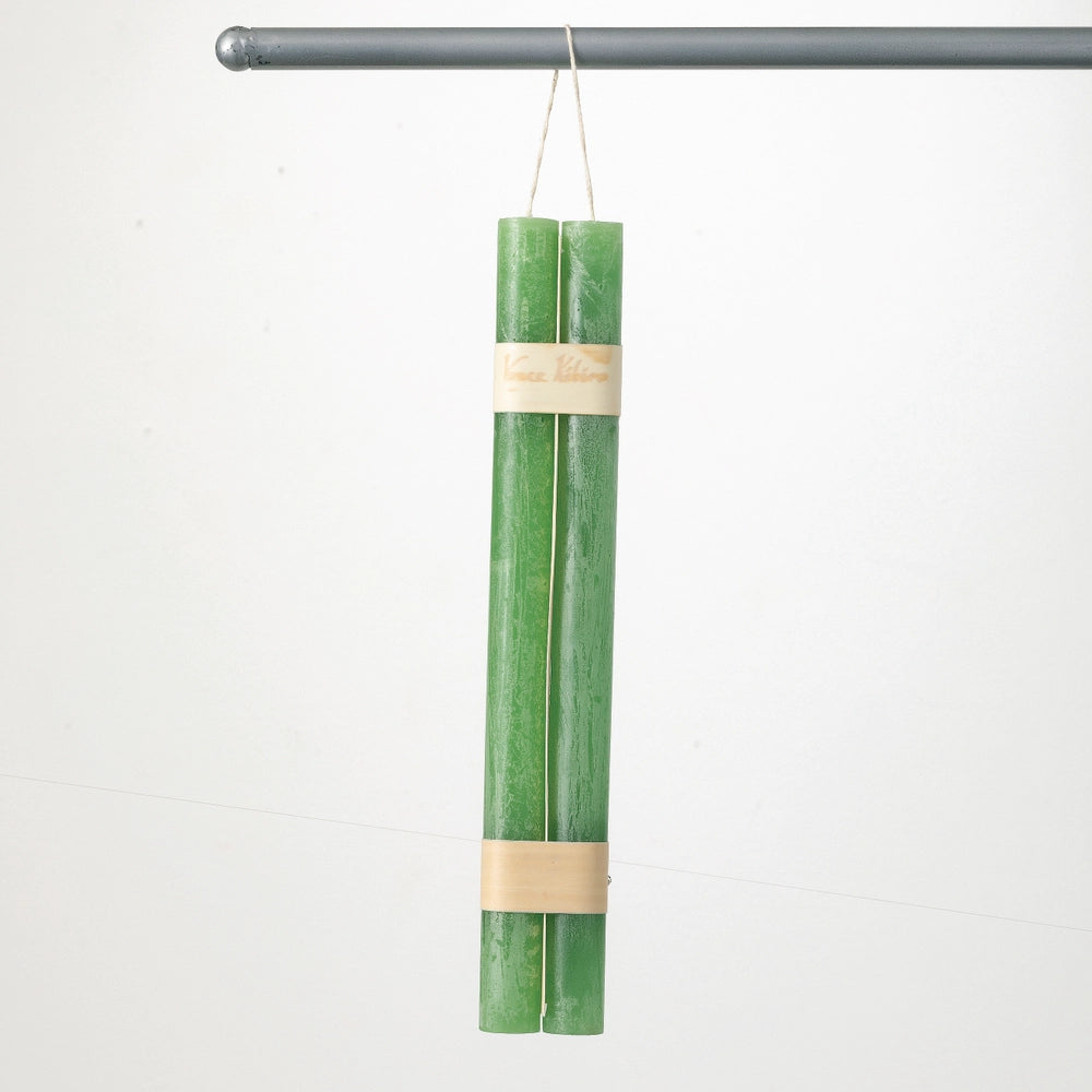 Vance Kitira 12" Aloe Hanging Timber Taper Candle, Set of 2