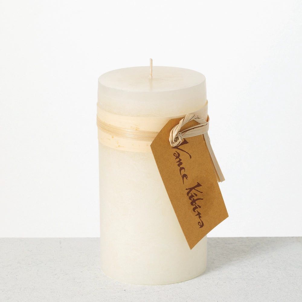 Vance Kitira 3.25" X 6" Melon White Timber Pillar Candle