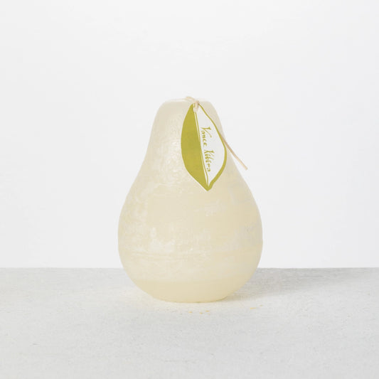 Vance Kitira 3" X 4" Melon White Timber Pear Candle