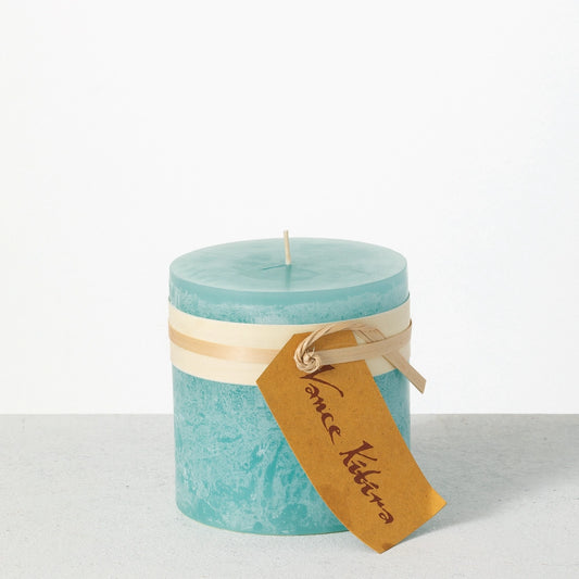 Vance Kitira 4" X 4" Sea Foam Timber Pillar Candle