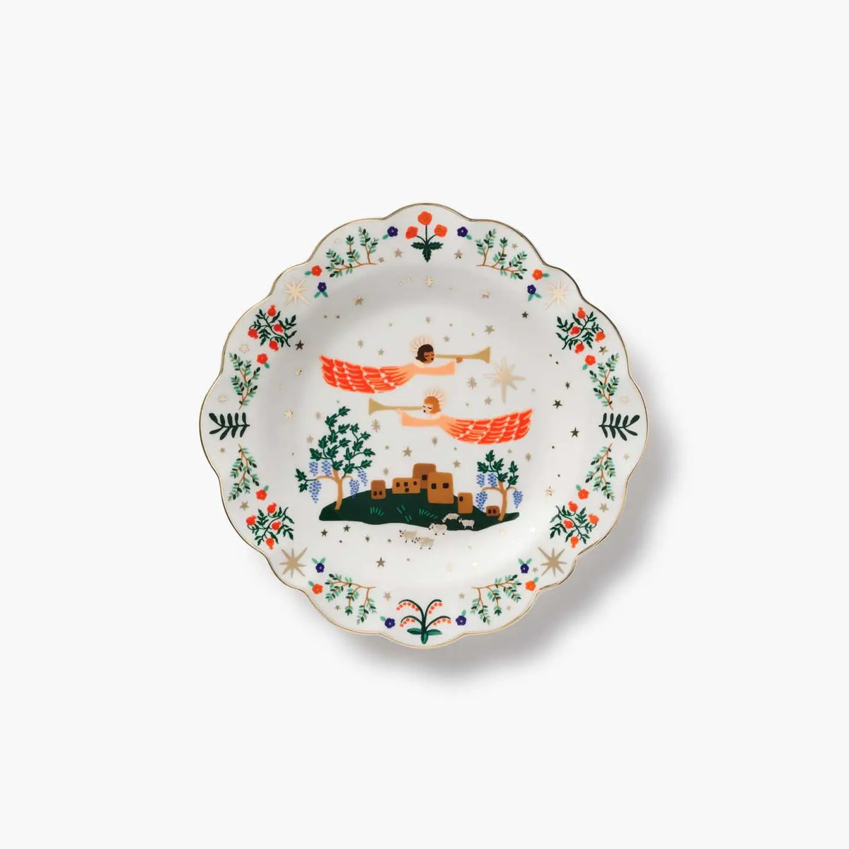 Nativity Porcelain Dessert Plate Set