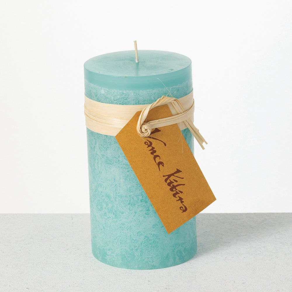 Vance Kitira 3.25" X 6" Sea Foam Timber Pillar Candle