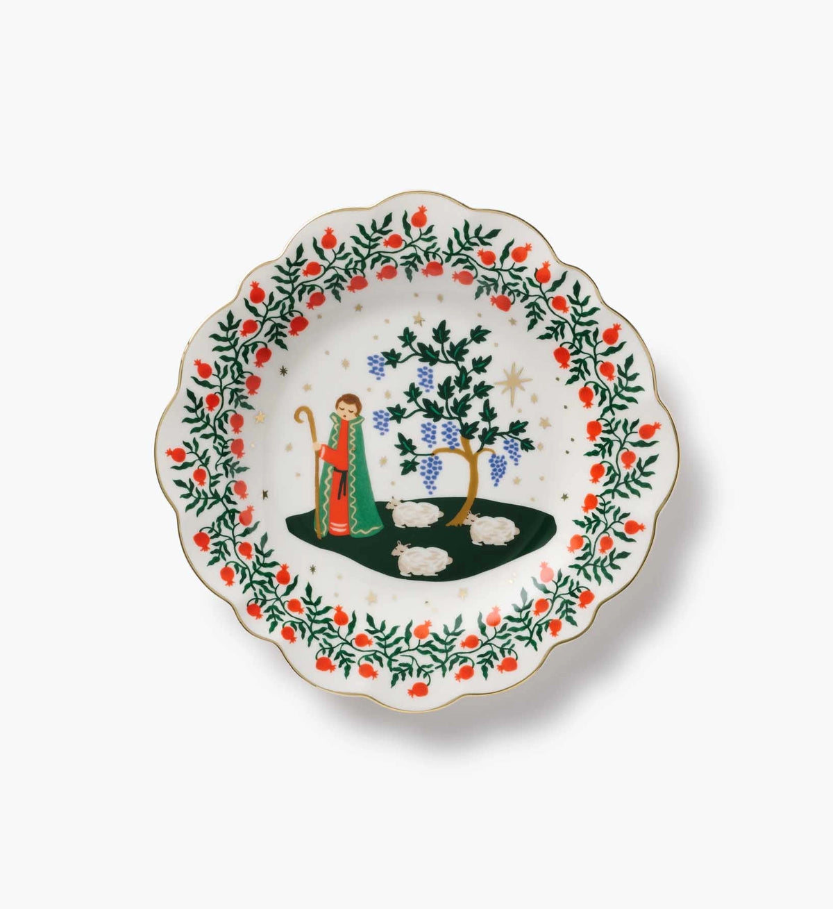 Nativity Porcelain Dessert Plate Set