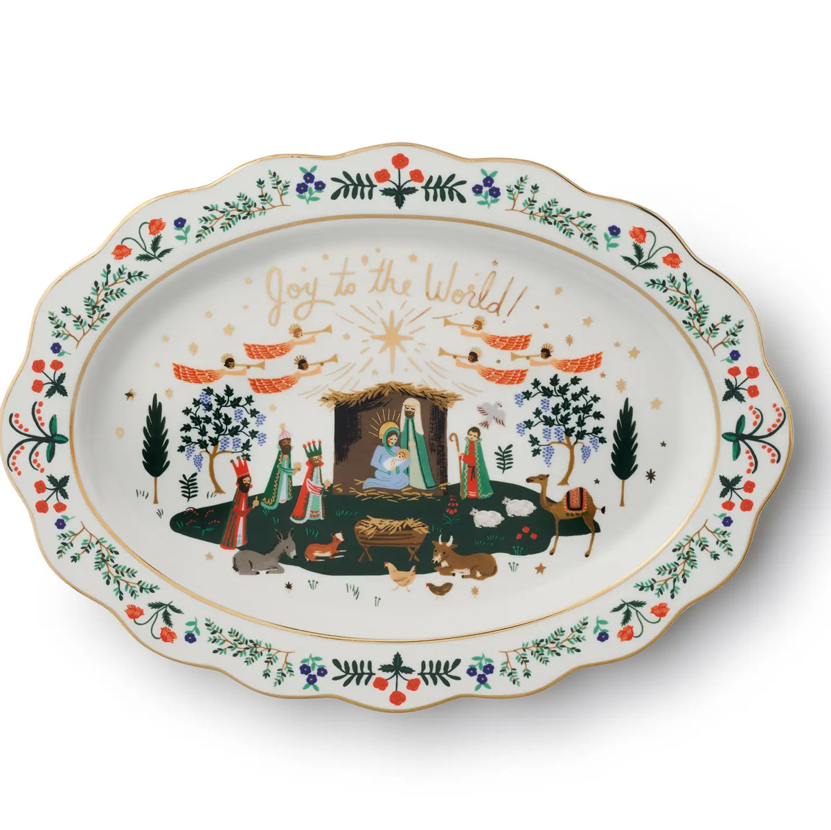 Nativity Porcelain Serving Platter