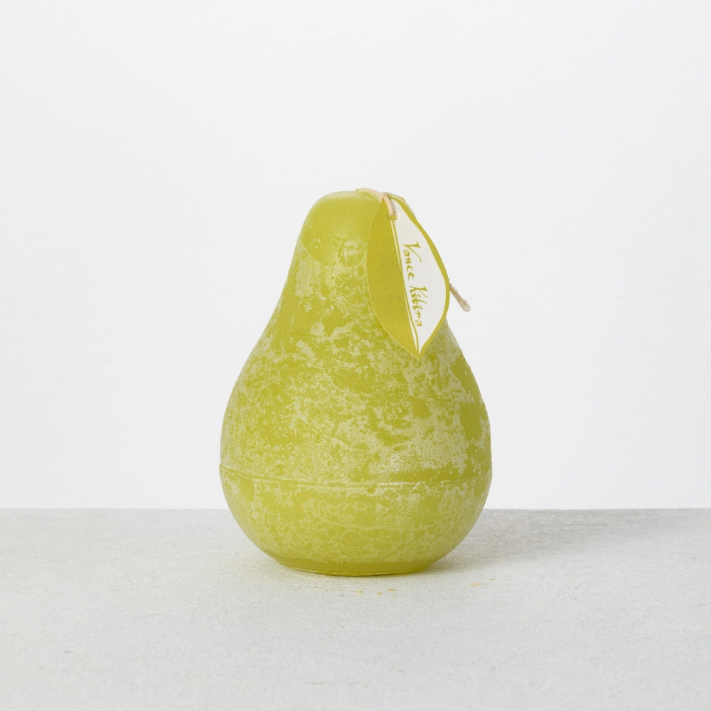 Vance Kitira 3" X 4" Green Grape Timber Pear Candle