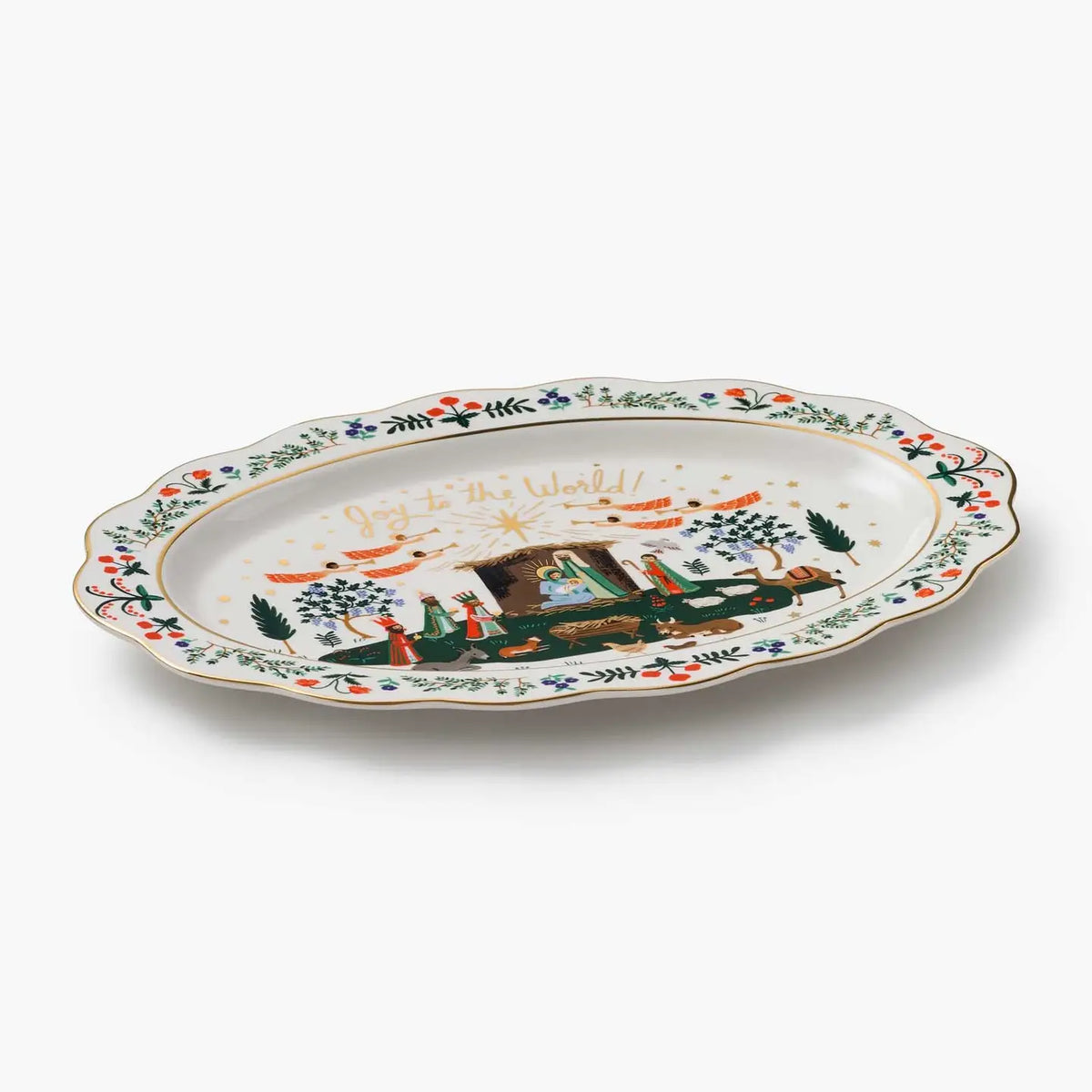 Nativity Porcelain Serving Platter