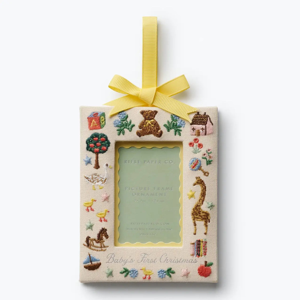 Baby's First Christmas Picture Frame Ornament