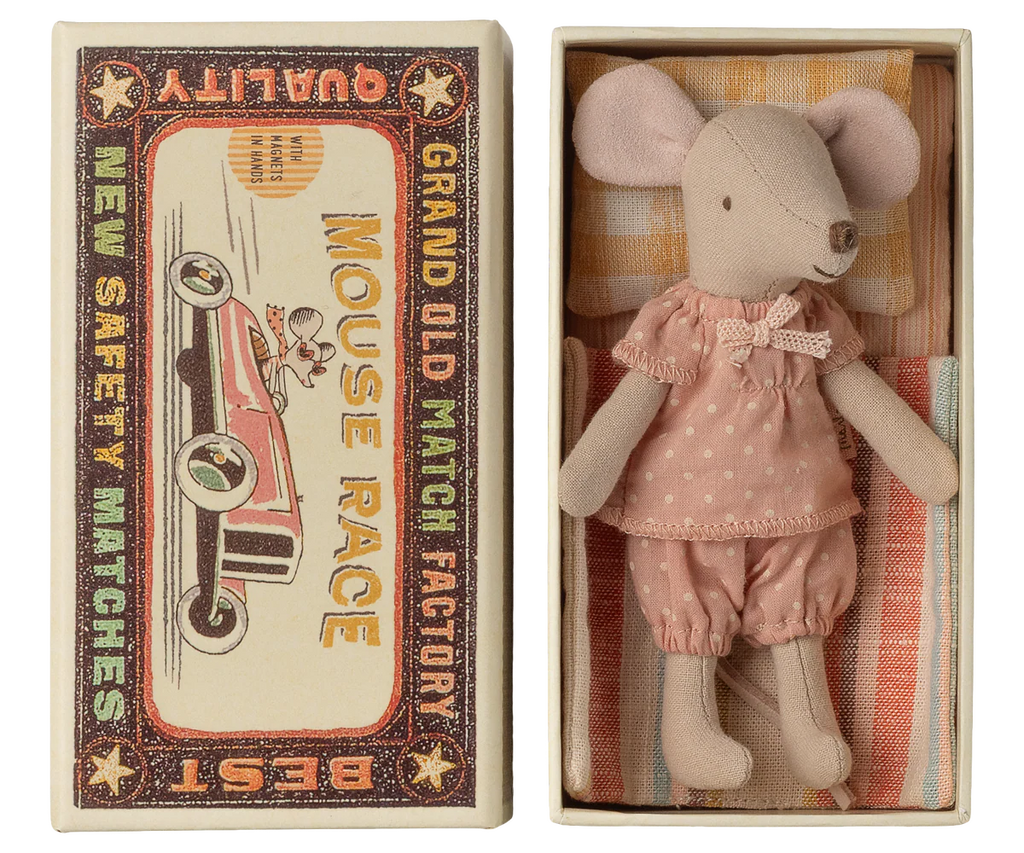 Maileg - Big Sister Mouse in Matchbox