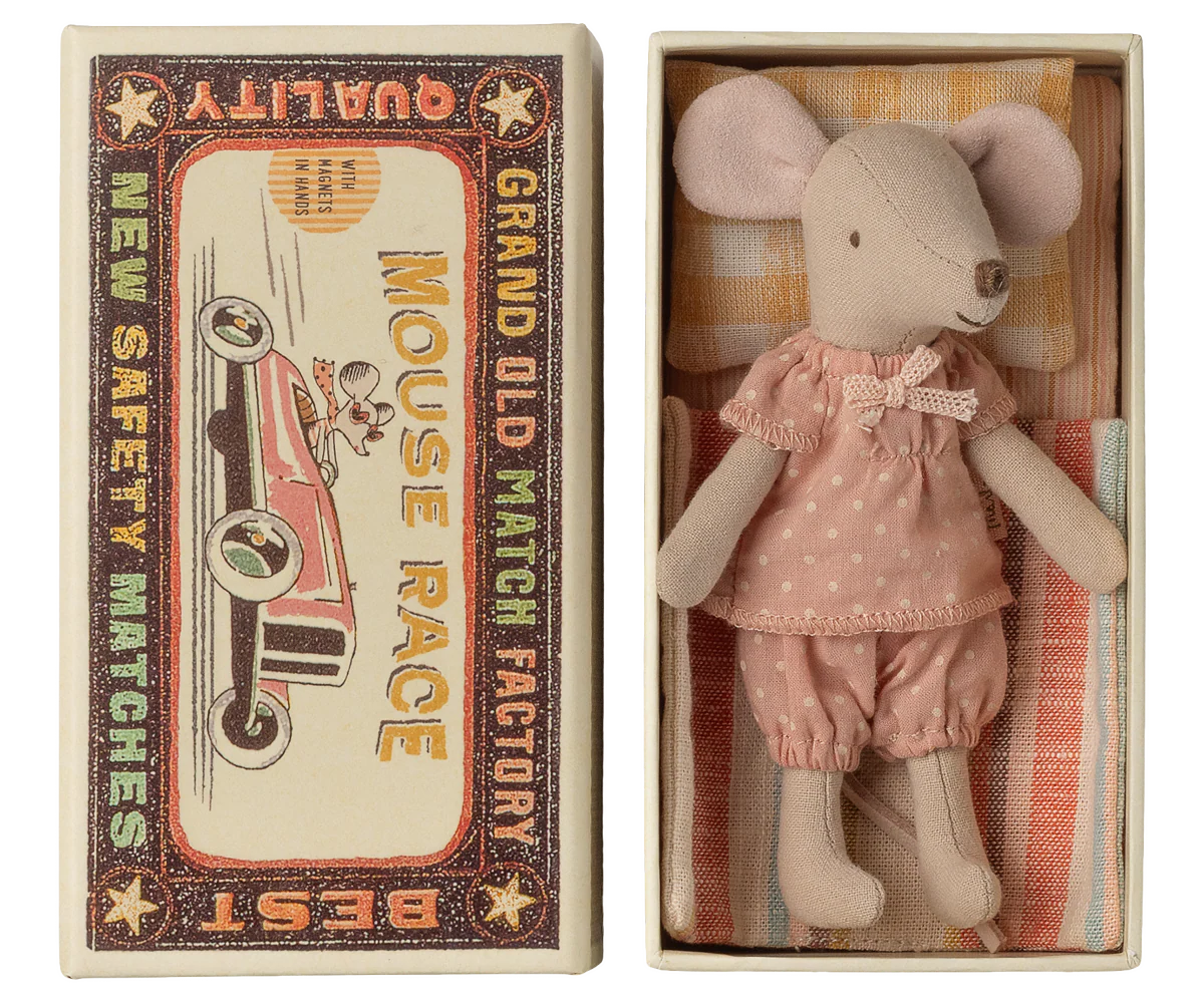 Maileg - Big Sister Mouse in Matchbox