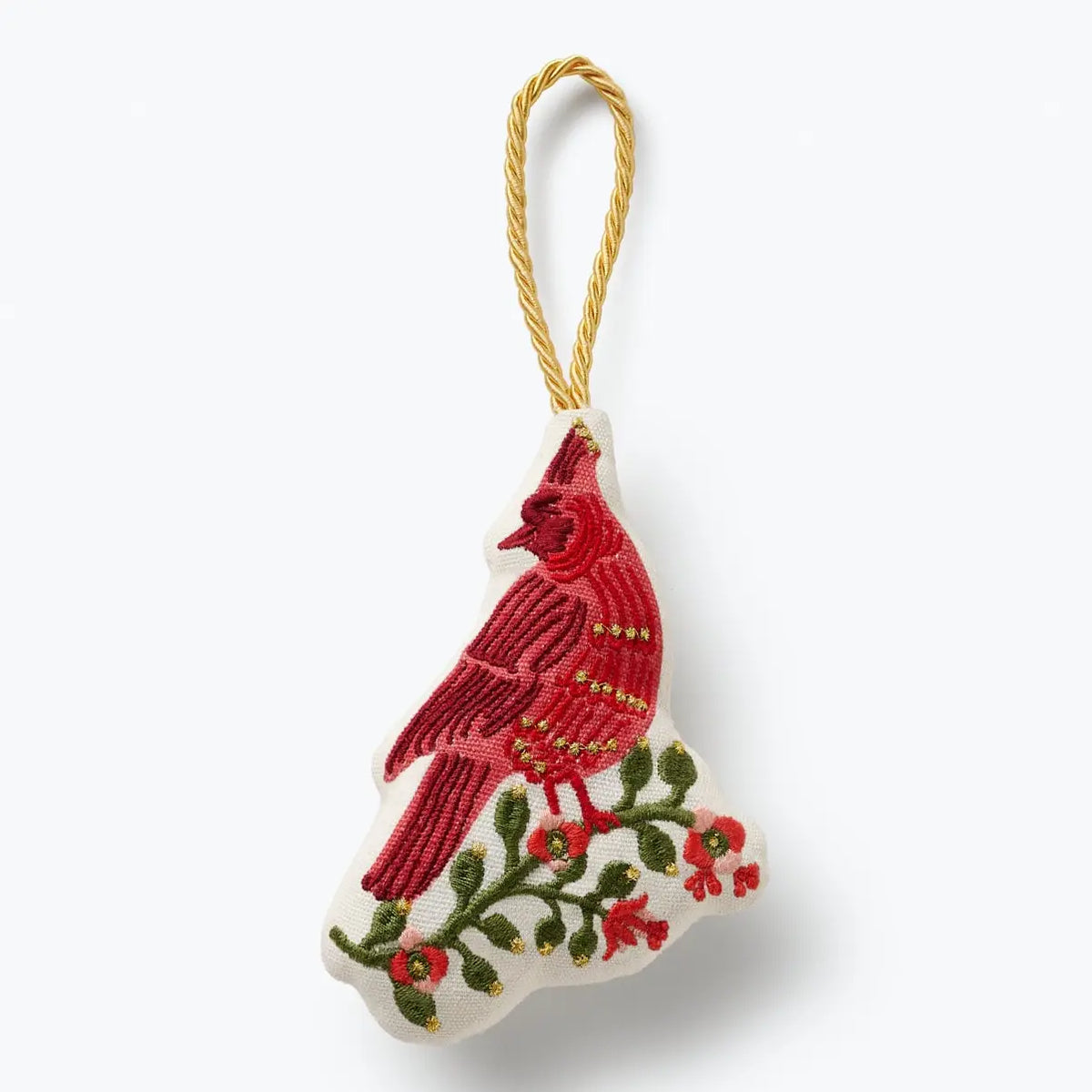 Cardinals Embroidered Ornament