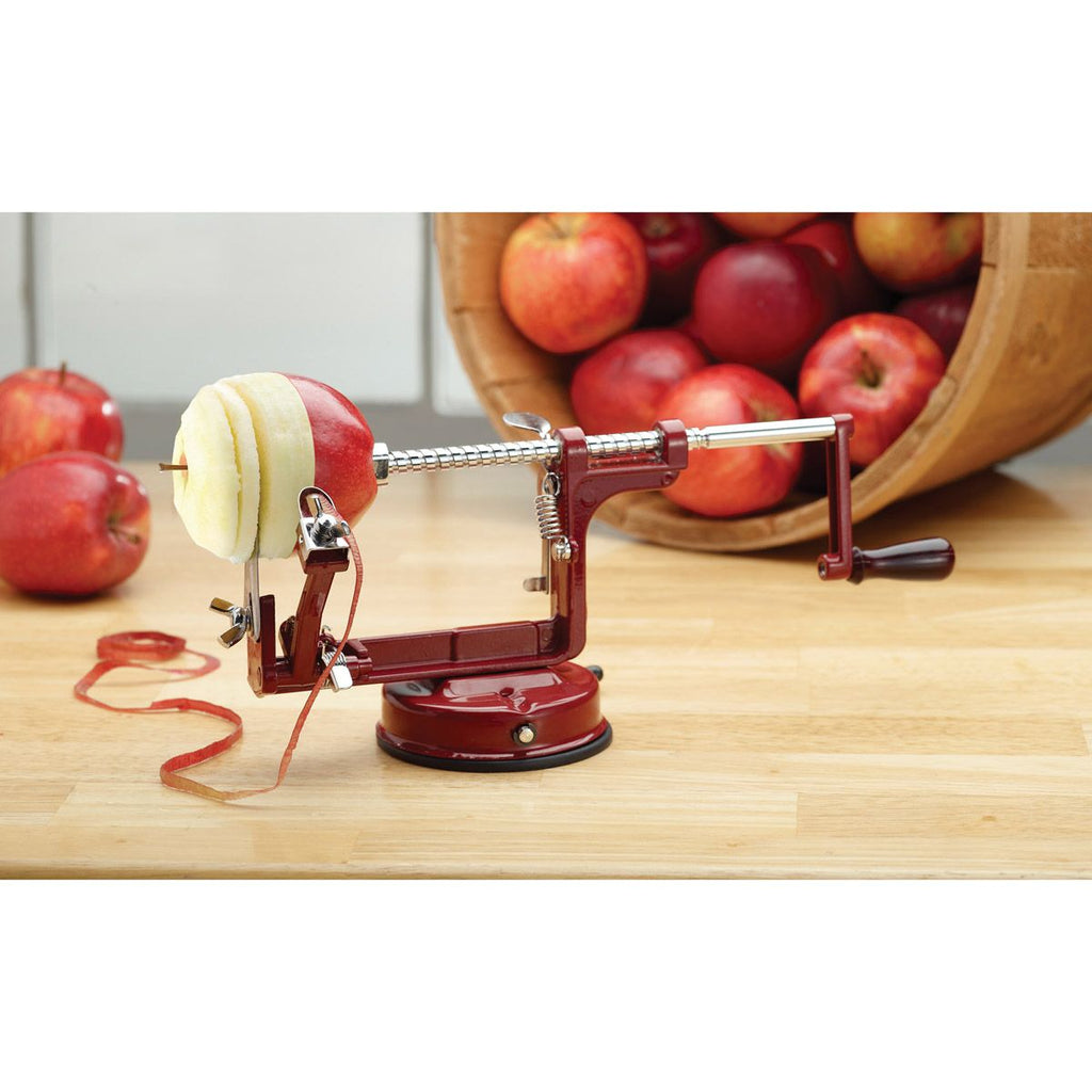 Apple Peeling Machine – Peels Cores and Slices At Once