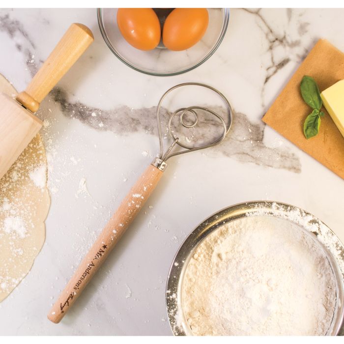 Dough Whisk – 12in Stainless Steel Bread & Batter Mixer