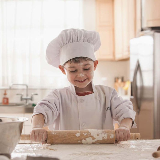 Hic Kid's Chef's Hat, Heavyweight Cotton Twill