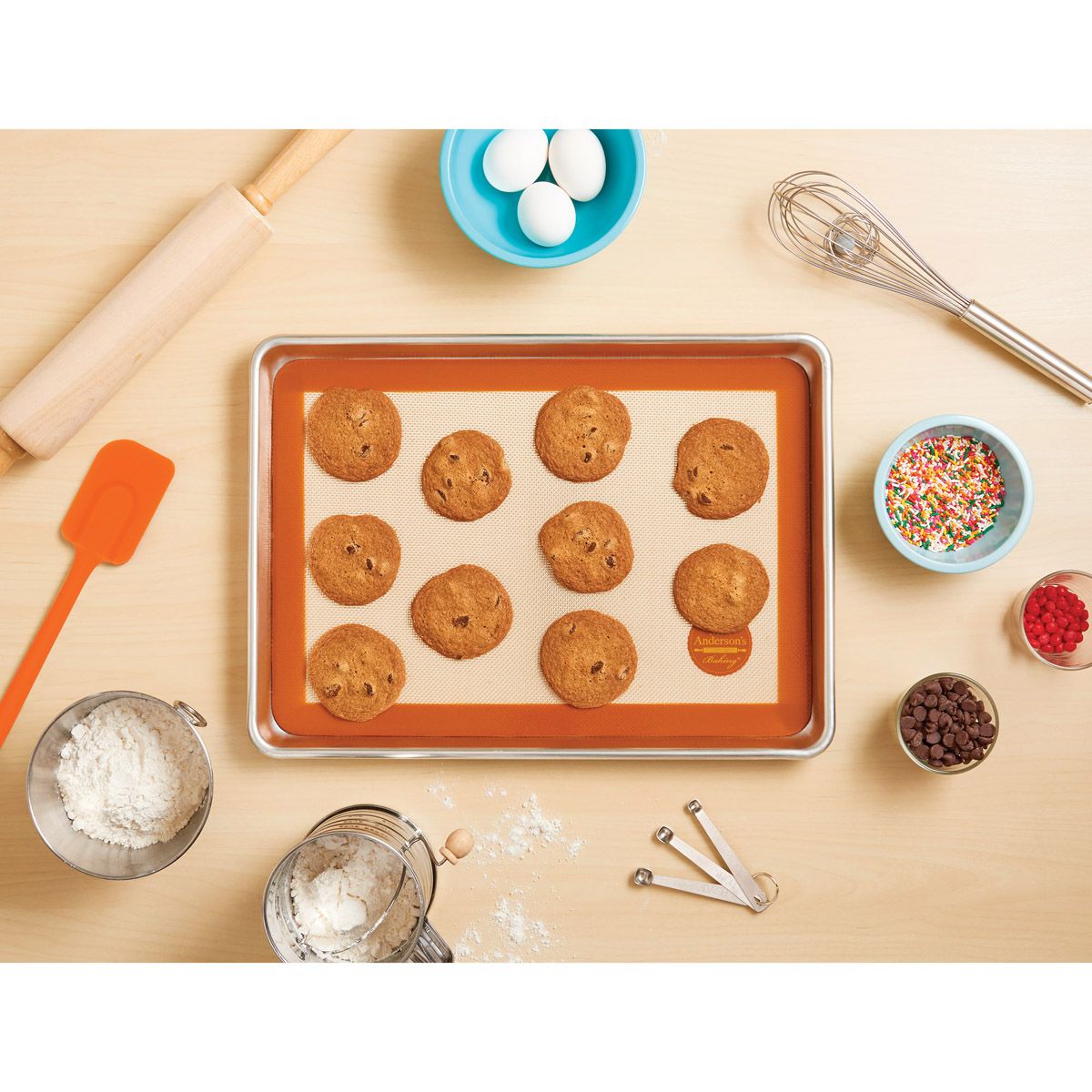 Mrs. Anderson's Baking Hardwood Classic Rolling Pin, 12in