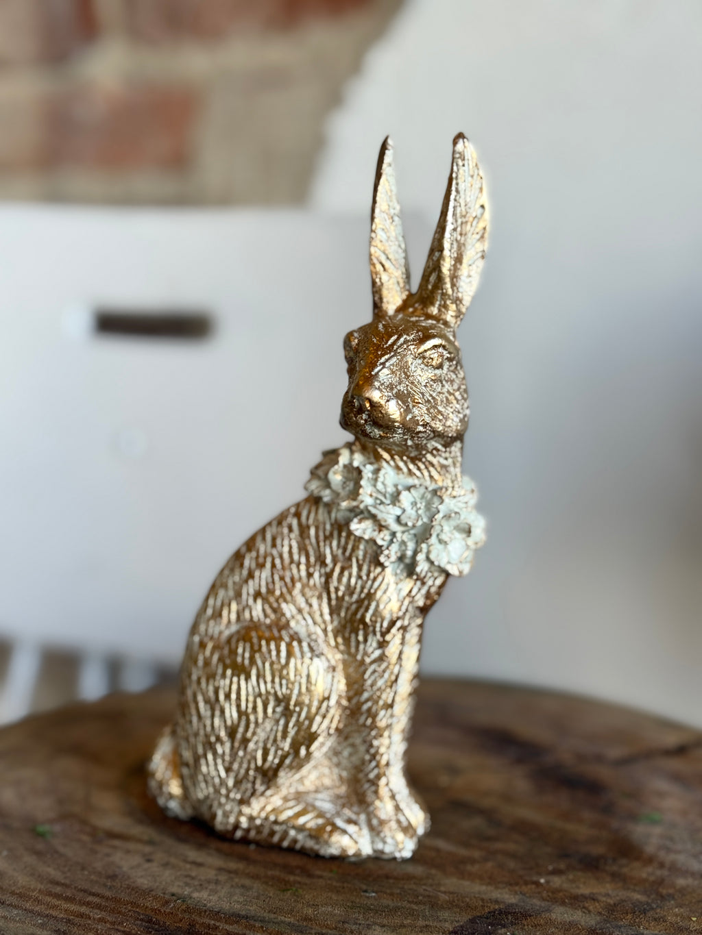 Gold Resin Easter Bunnies (2 Styles)