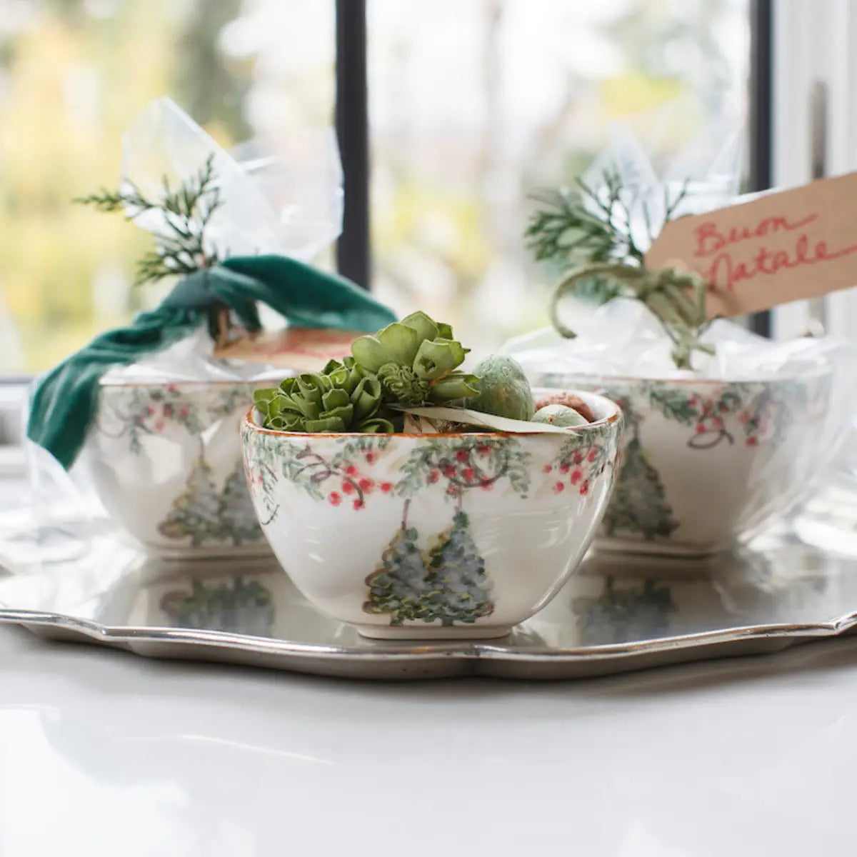 Arte Italica - Natale Square Bowl