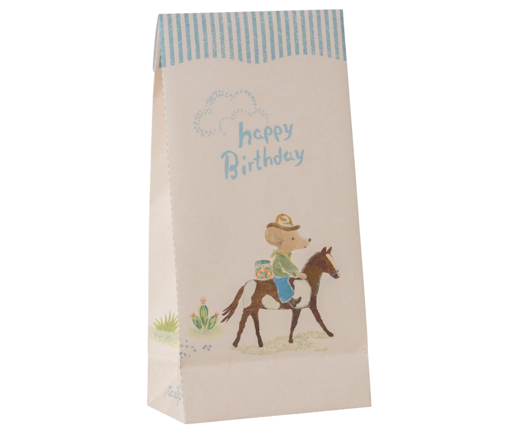 Maileg - Happy Birthday Goodie Bag, Cowboy
