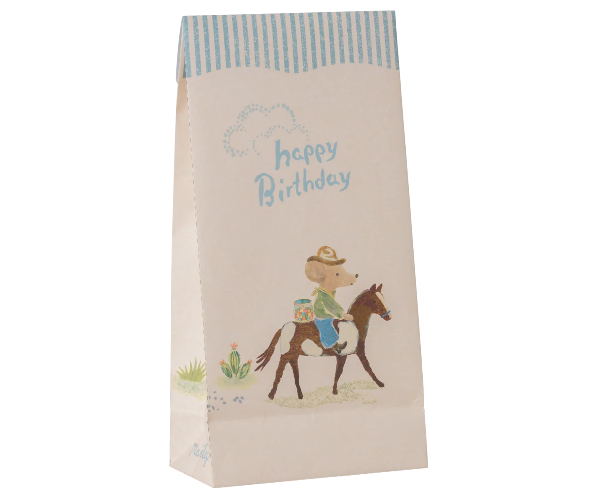 Maileg - Happy Birthday Goodie Bag, Cowboy