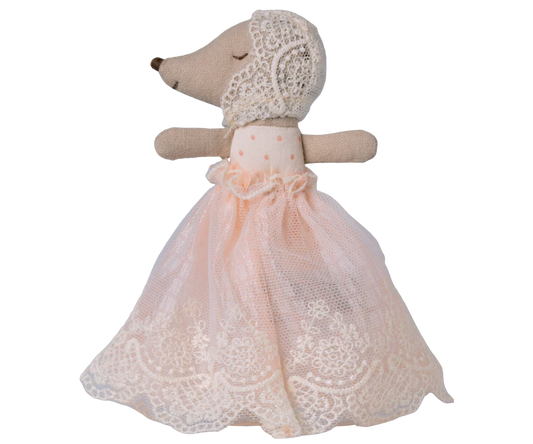 Maileg - Baby Mouse in Gown, Powder