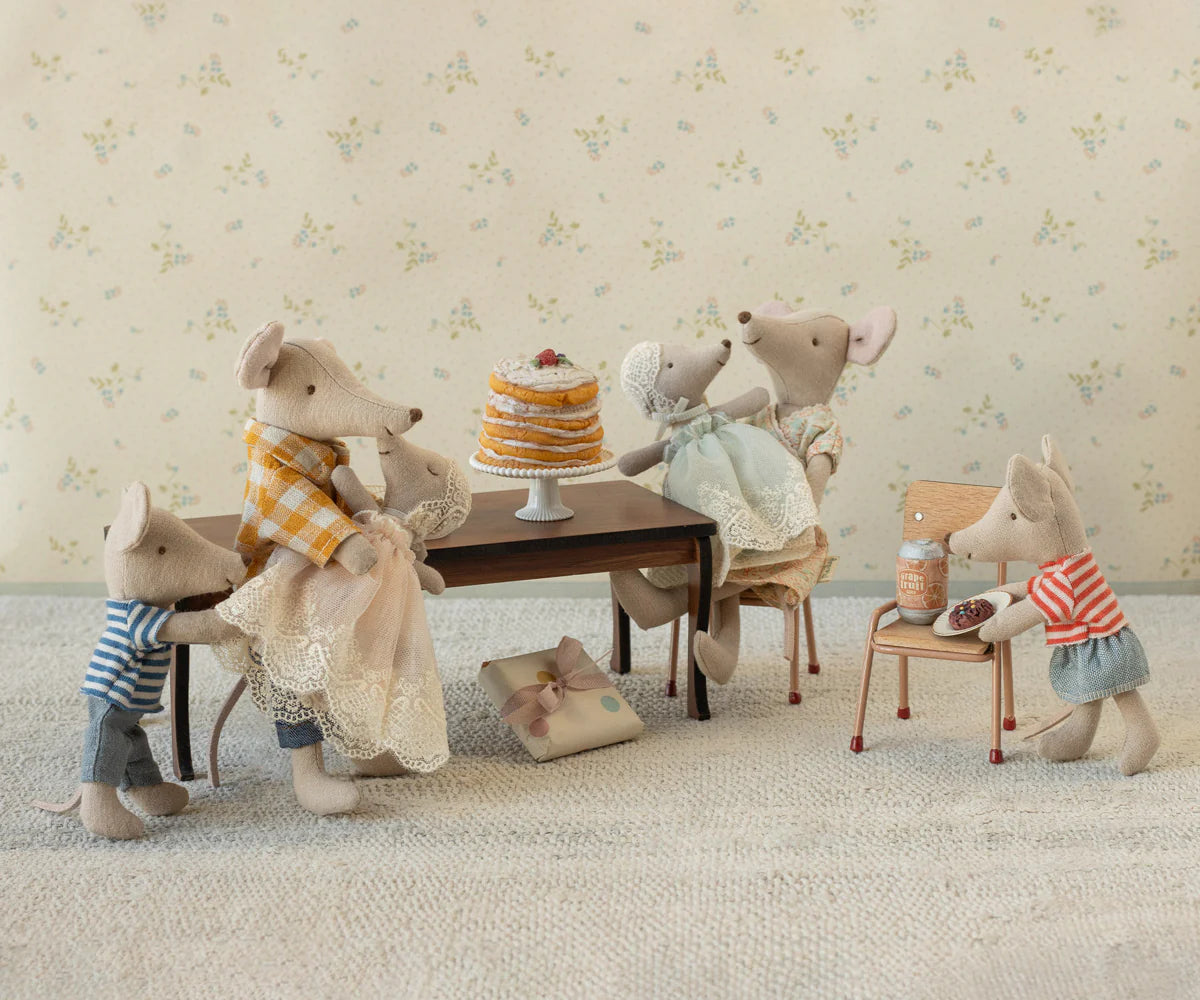 Maileg - Baby Mouse in Gown, Mint