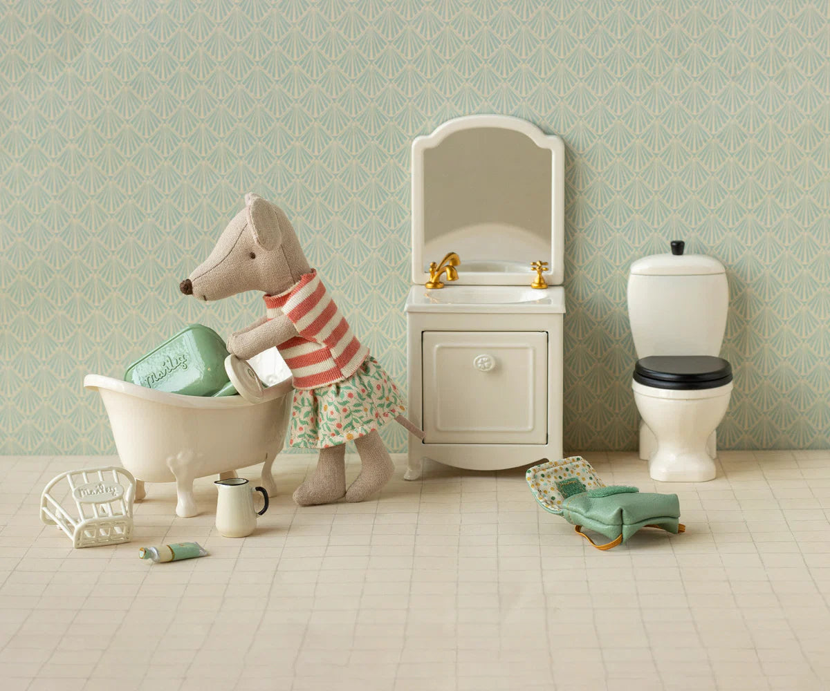 Maileg - Clothes and Bag, Big Sister Mouse, Coral