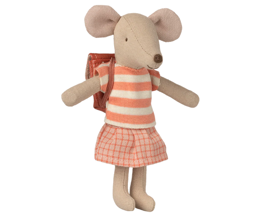Maileg - Tricycle Mouse, Big Sister, Coral