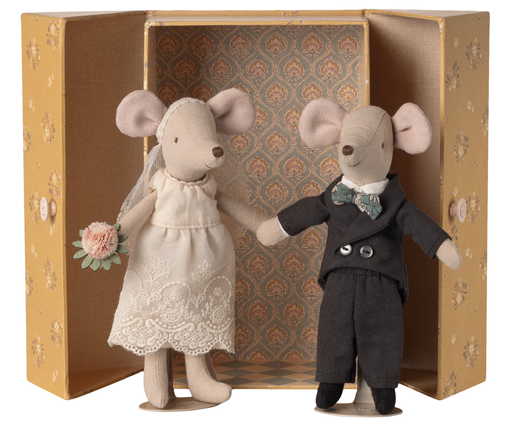 Maileg - Wedding Mice Couple in Box, Mum and Dad