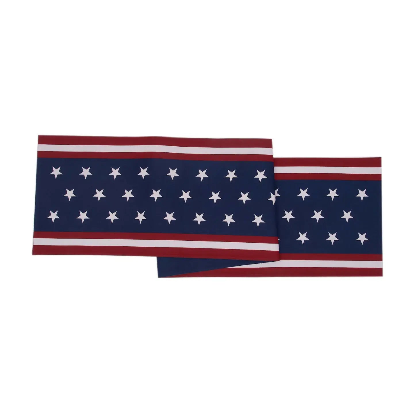 Patriotic Stars & Stripes 4th of July Table Runner