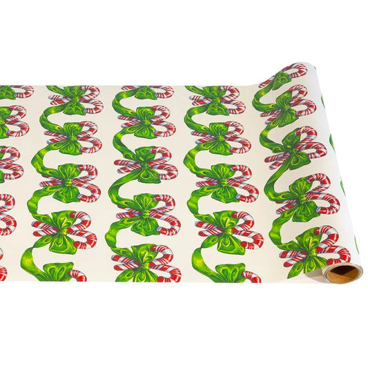 Hester & Cook “Festive Candy Canes" Table Runner