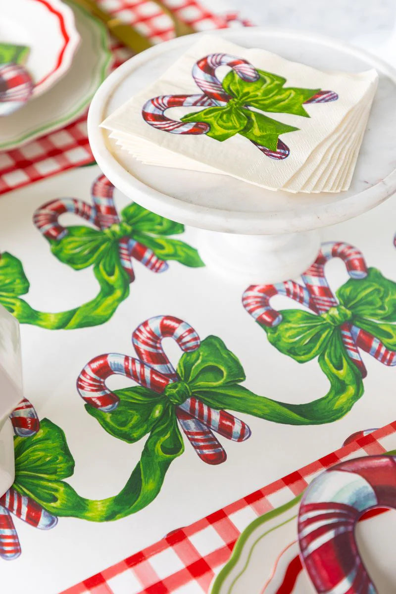 Hester & Cook “Festive Candy Canes" Table Runner