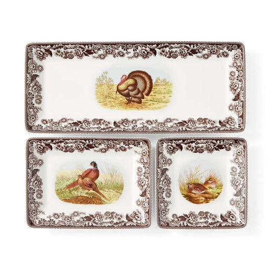 Spode Woodland 3pc Nesting Trays