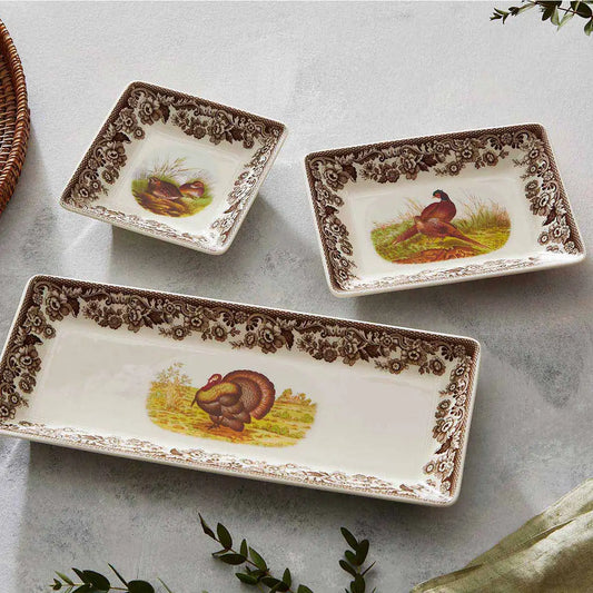 Spode Woodland 3pc Nesting Trays