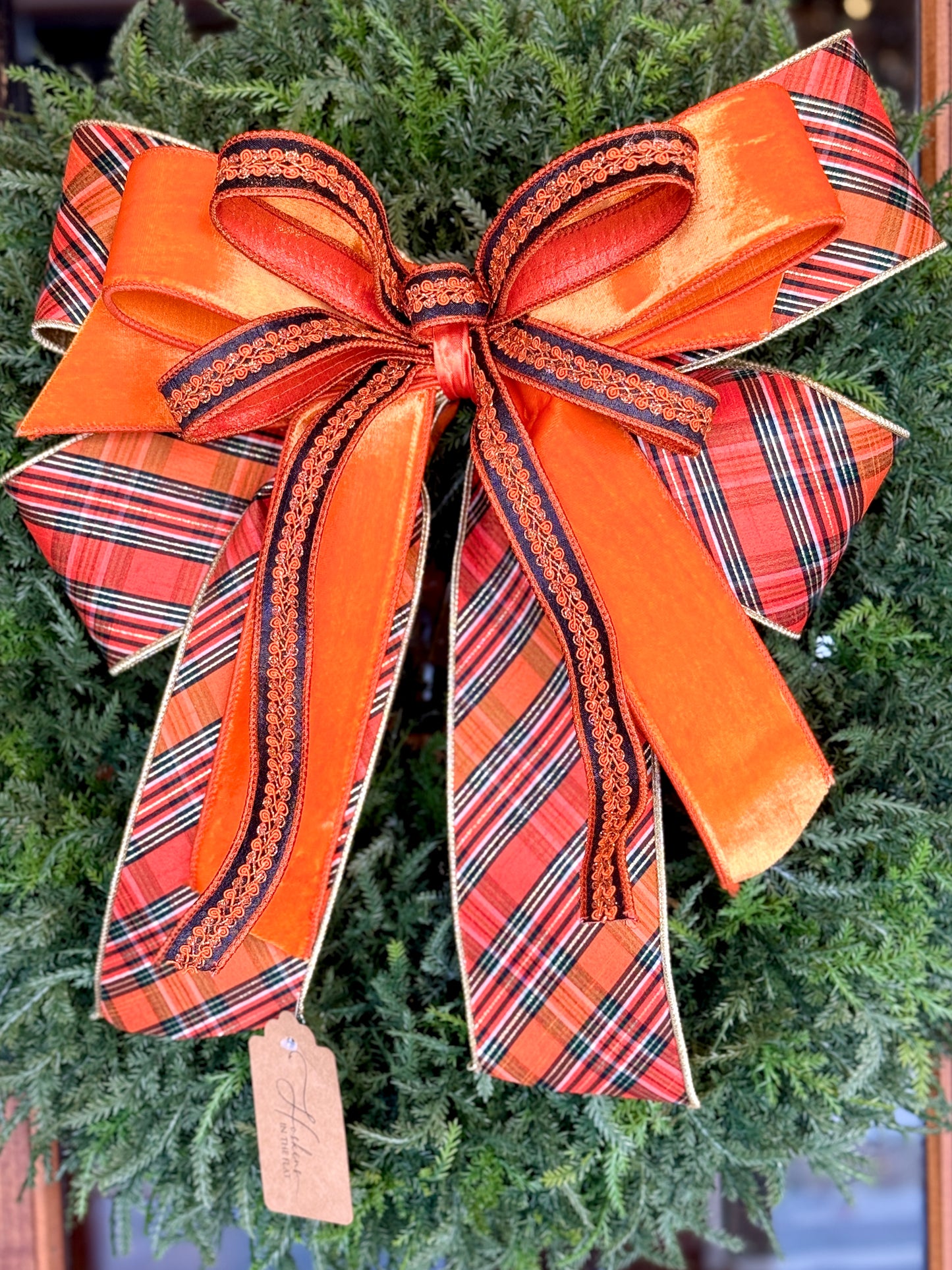 Spooky Stripes Bow