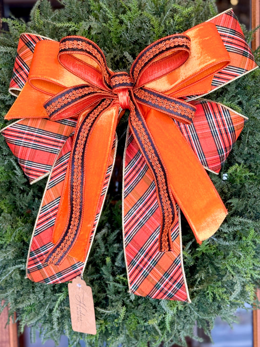 Spooky Stripes Bow