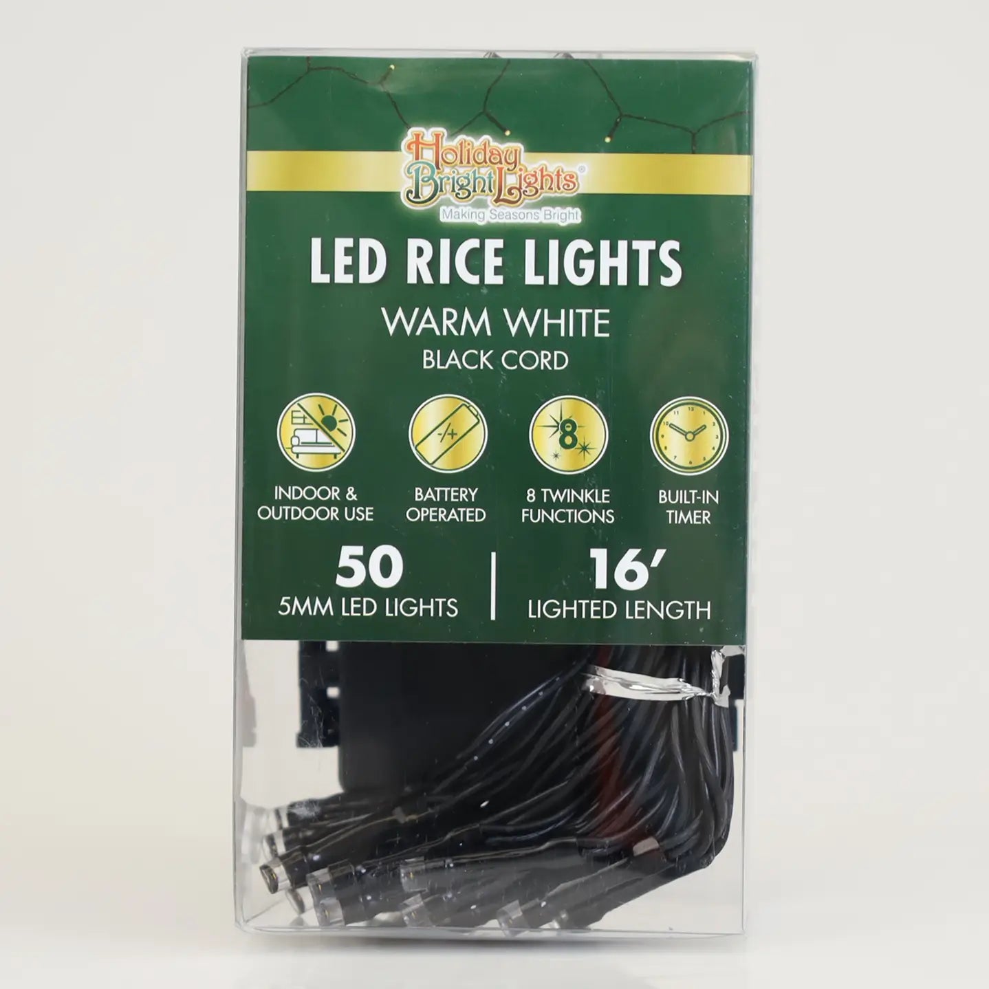 50L Twinkling Rice Light - Warm White