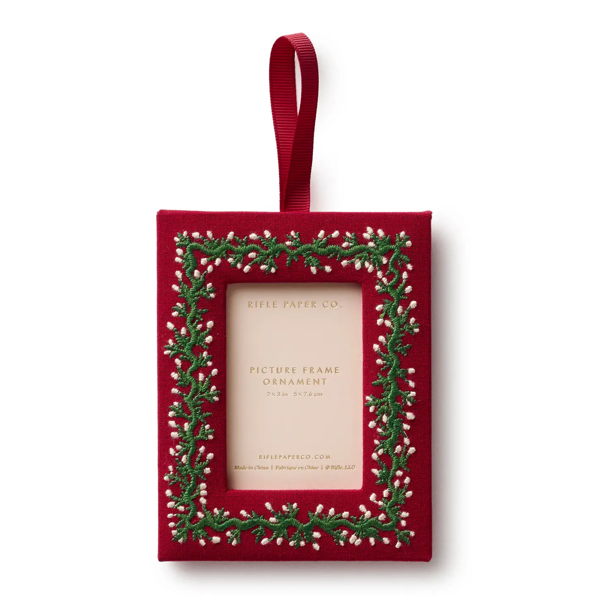 Garland Embroidered Frame Ornament