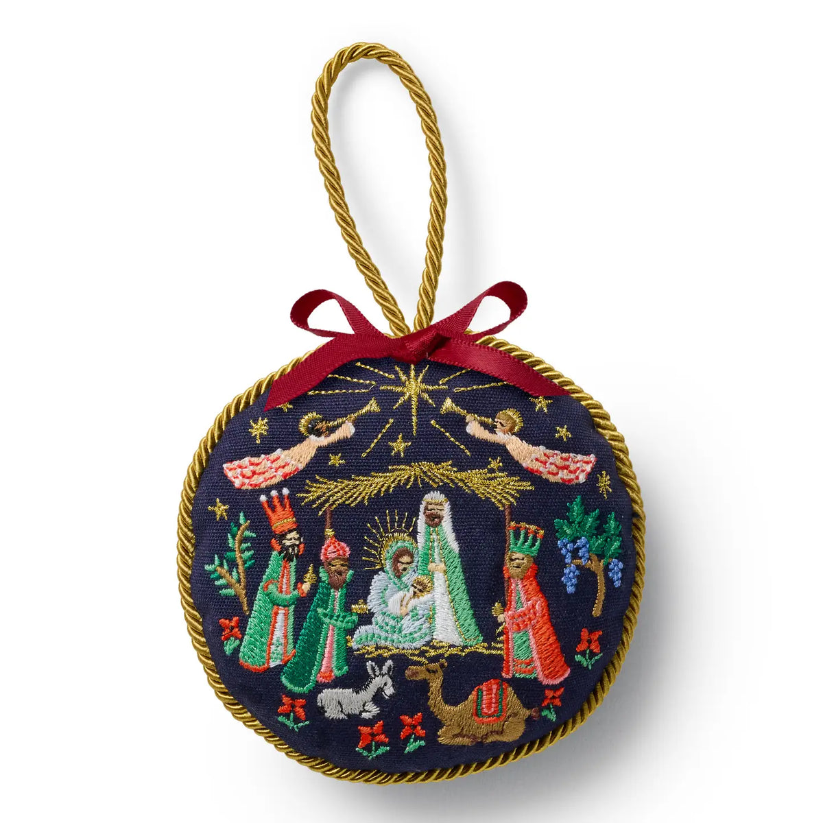 Nativity Embroidered Ornament