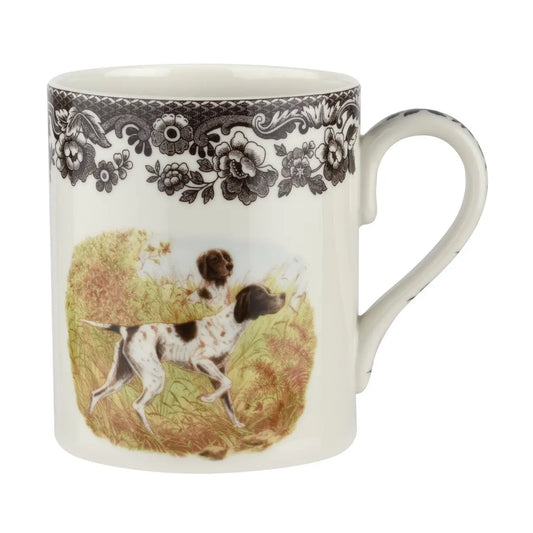 Spode Woodland 16 oz Mug (Flat Coated Pointer)