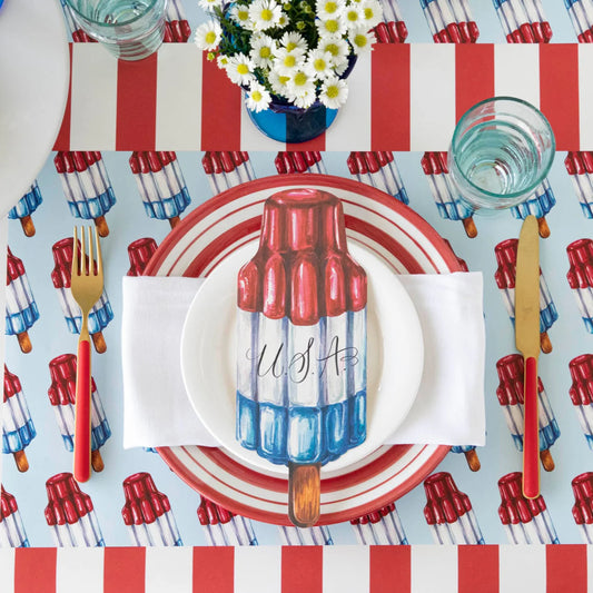 Hester & Cook Red Classic Stripe Runner