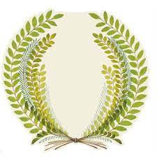 HESTER & COOK Die Cut Seedling Wreath Placemat