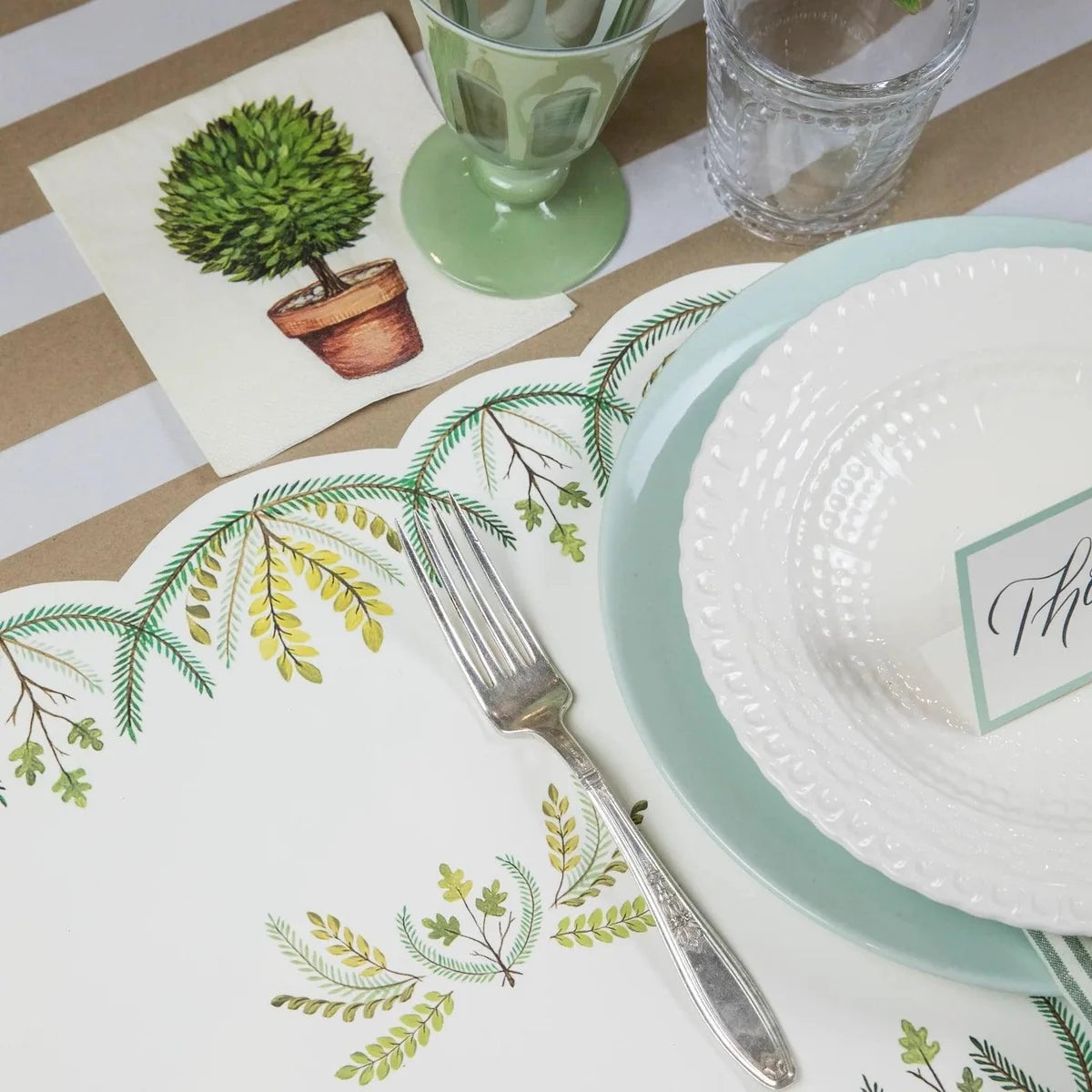 Hester & Cook “Scalloped Seedling” Placemats