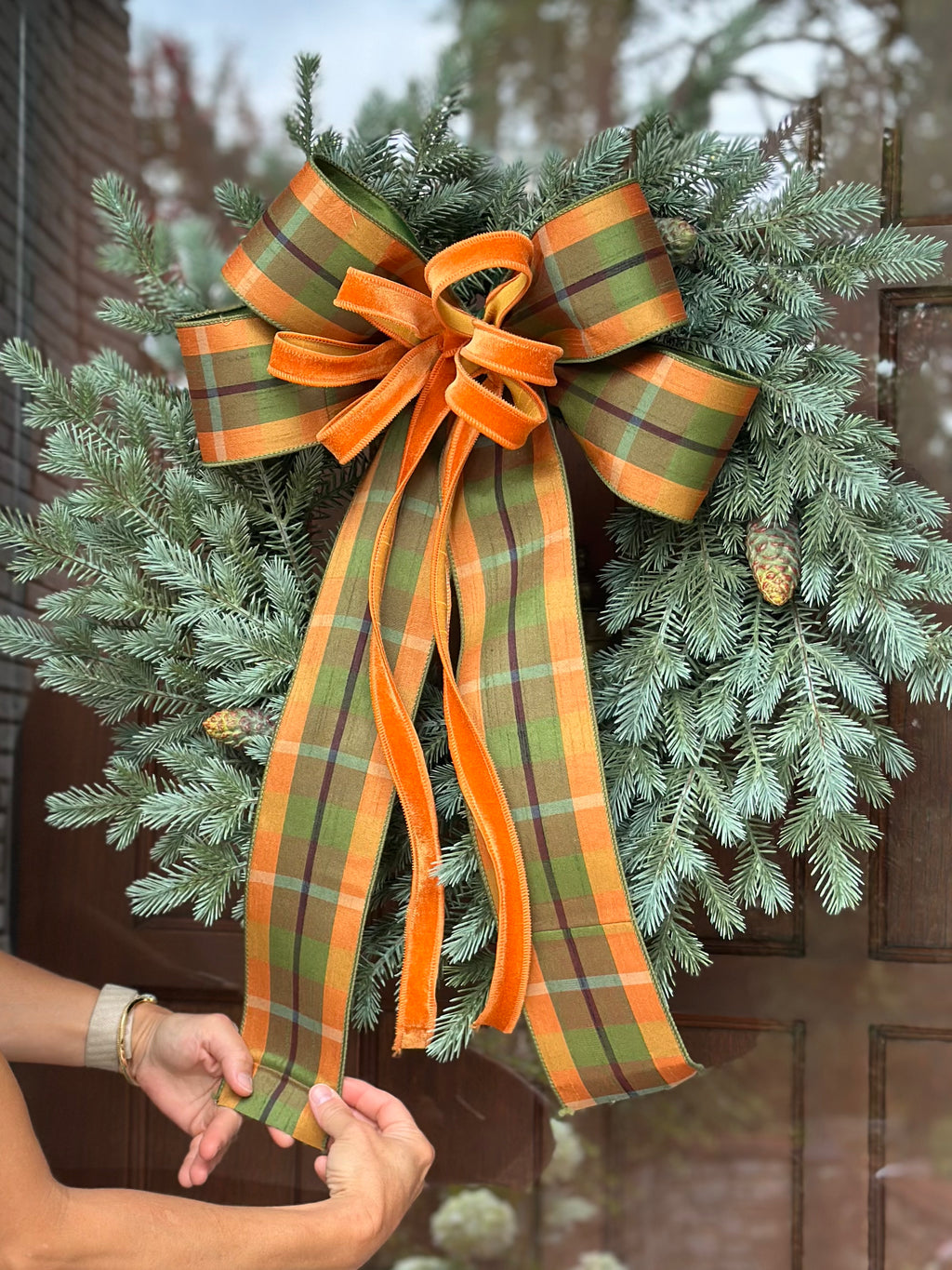 Wild Forest Spruce Wreath & Seasonal Bows