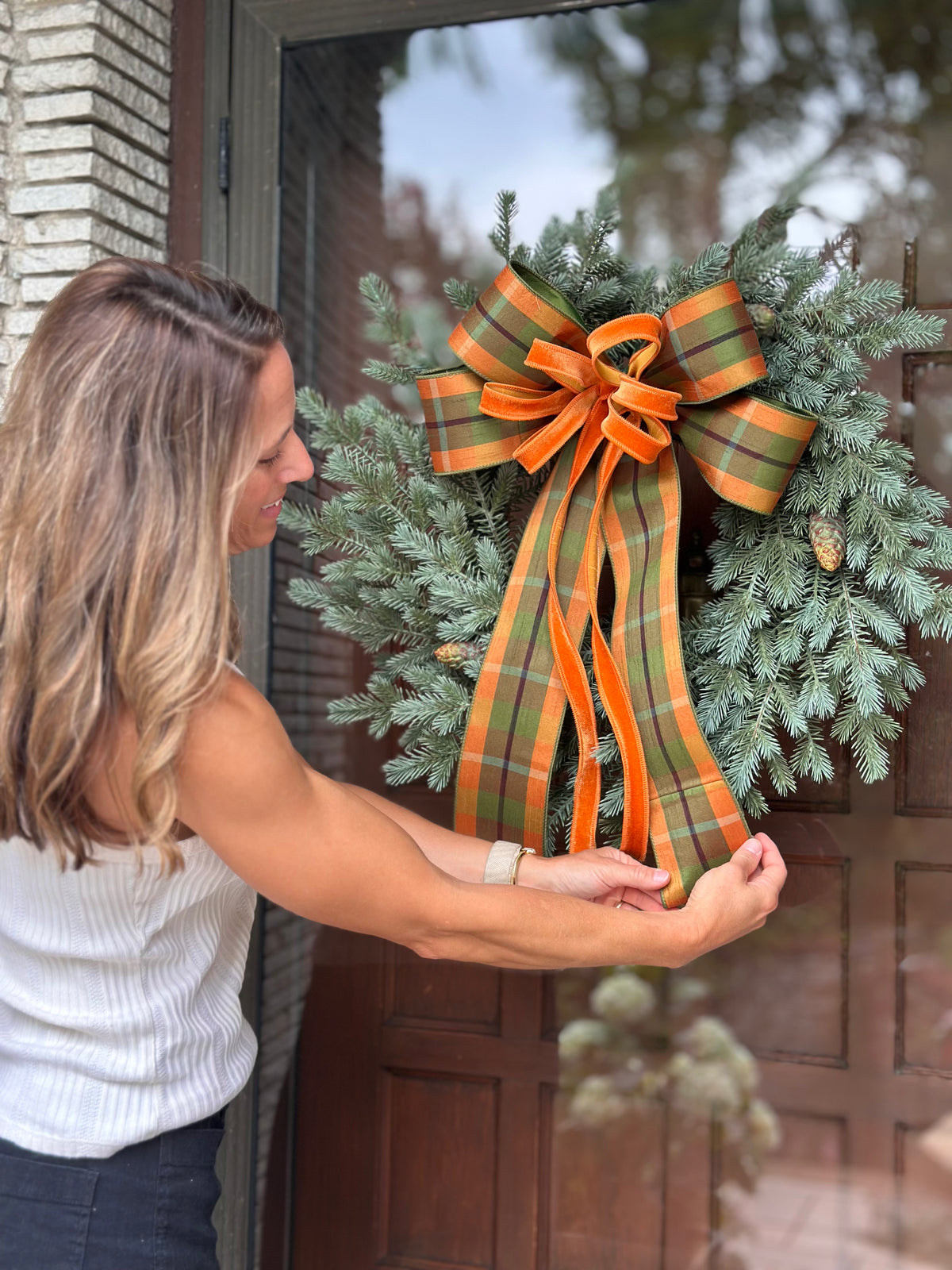 Wild Forest Spruce Wreath & Seasonal Bows