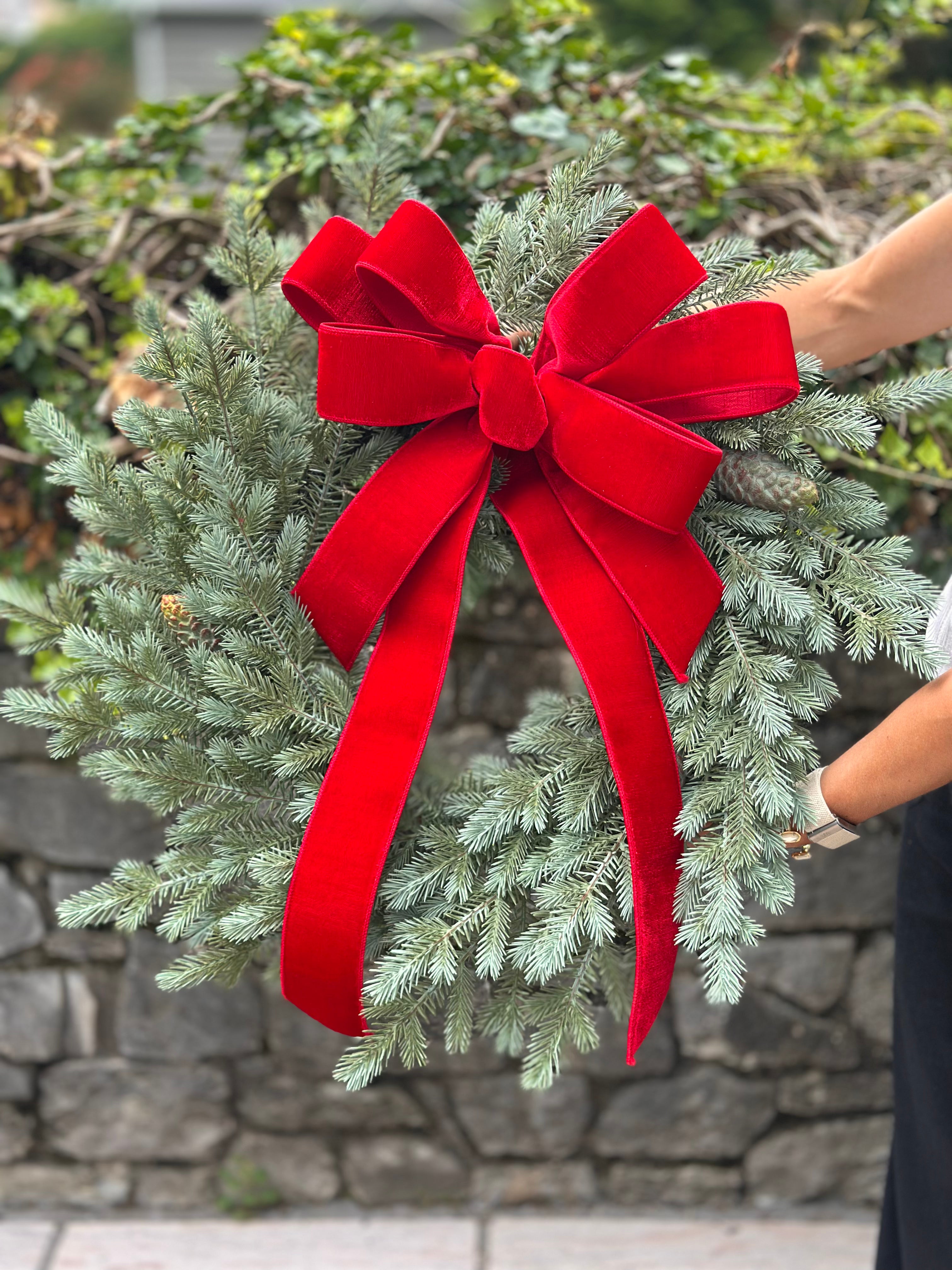 Wild Forest Spruce Wreath & Seasonal Bows