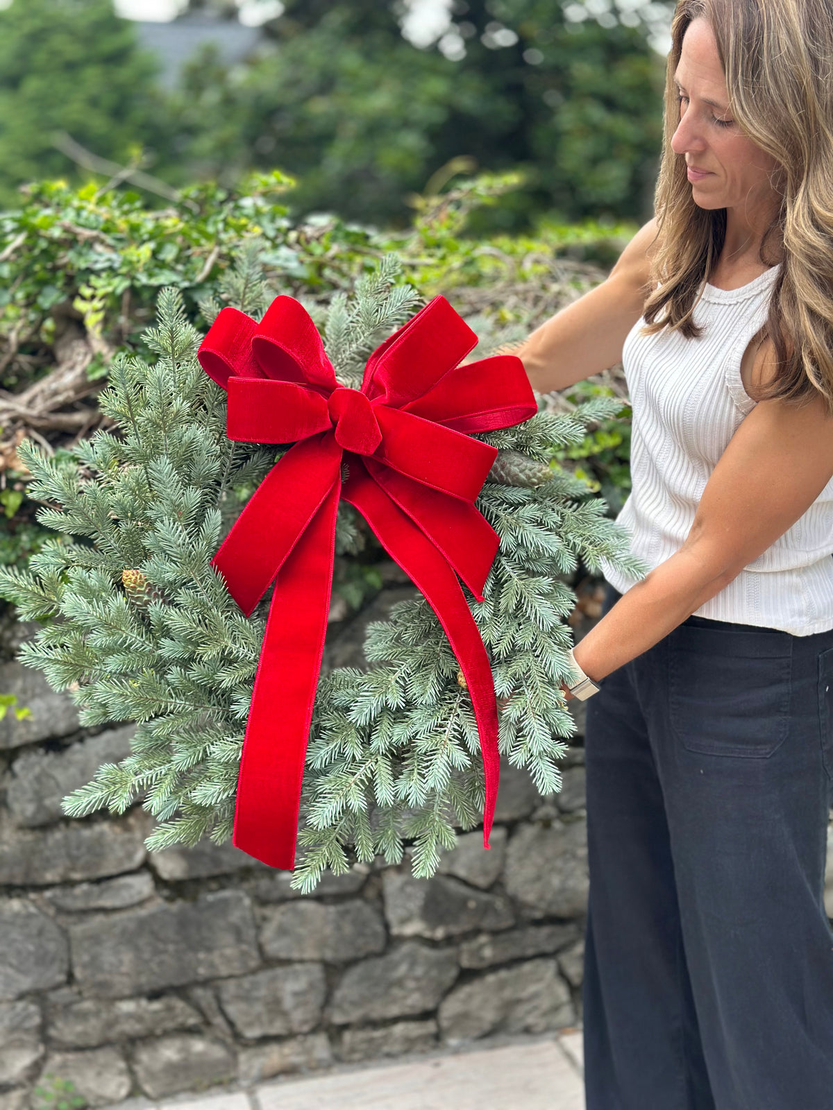 Wild Forest Spruce Wreath & Seasonal Bows