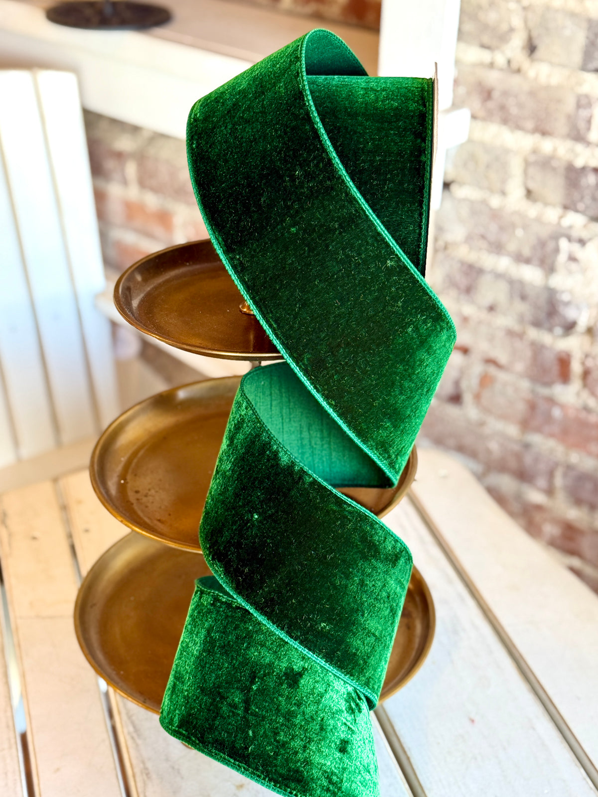4” Emerald Velvet, SOLD BY THE YARD