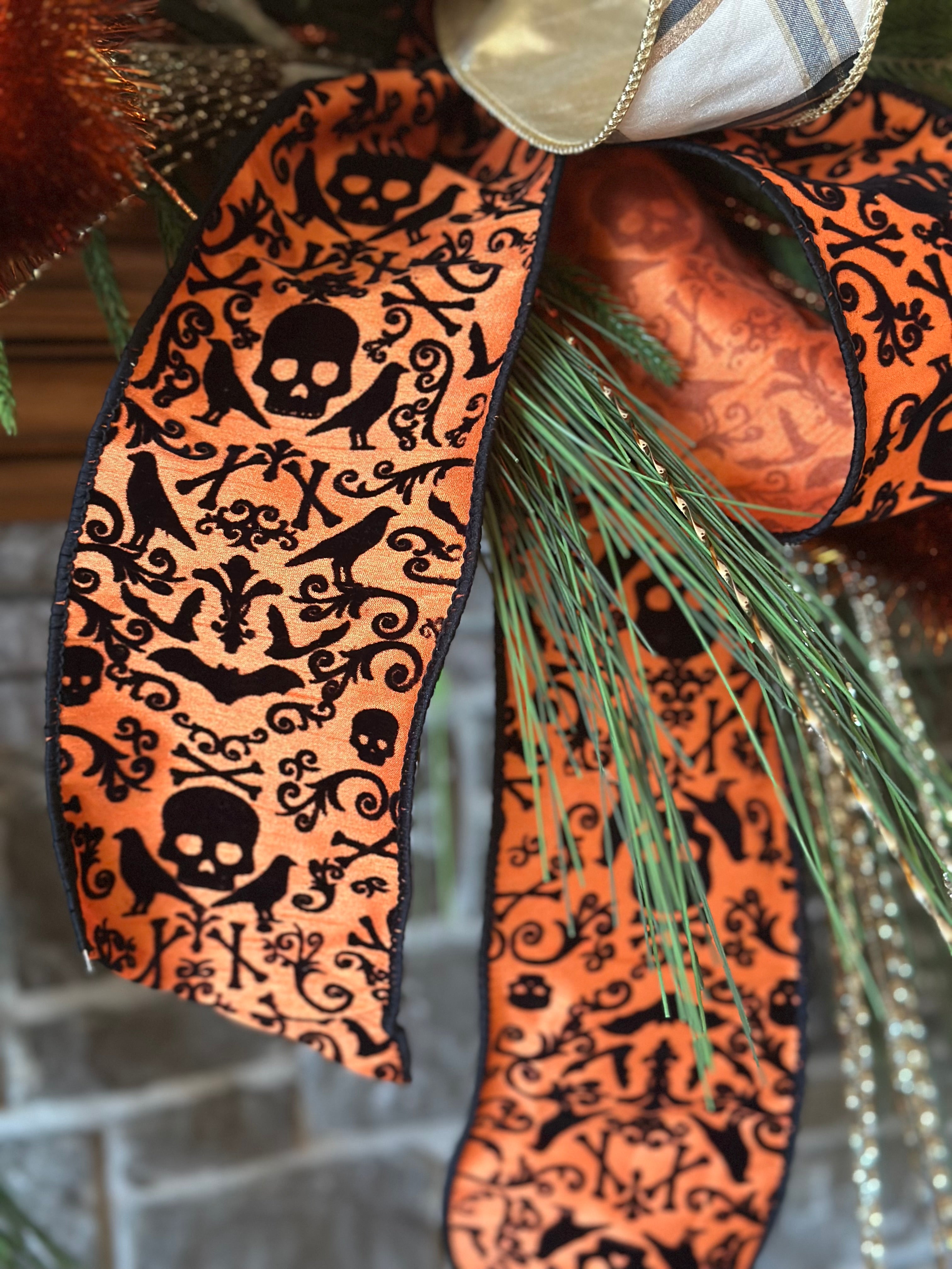 Halloween Garland Bow