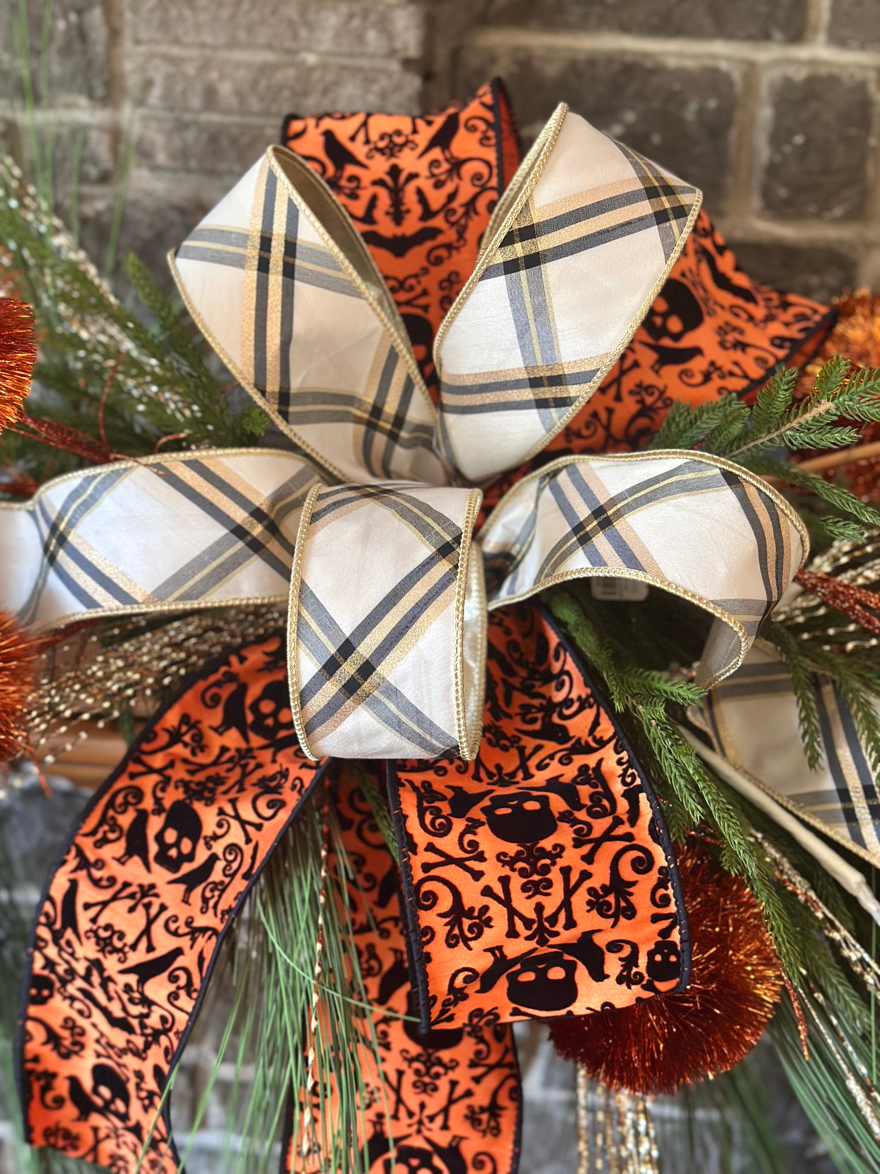 Halloween Garland Bow
