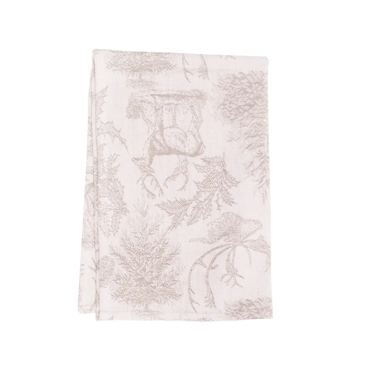 Jacquard Stag Clay Kitchen Towel