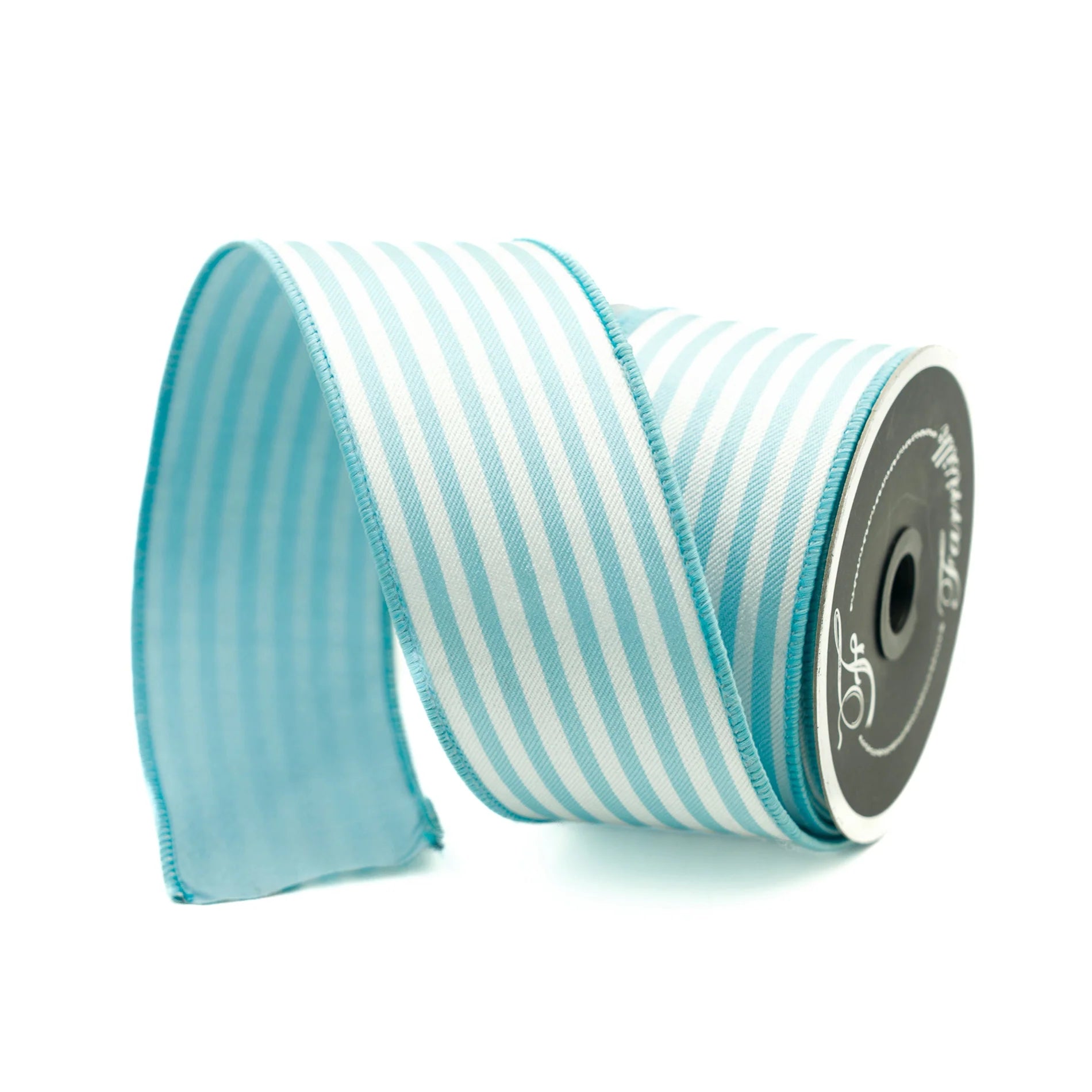 2.5" Newport Stripes Ribbon- Blue